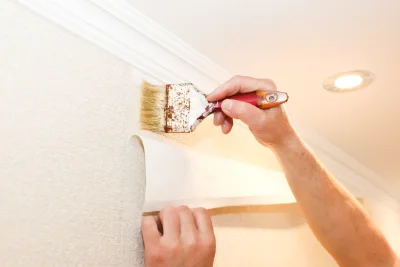 Pose de papier peint à Grigny — revêtements muraux et toiles de verre